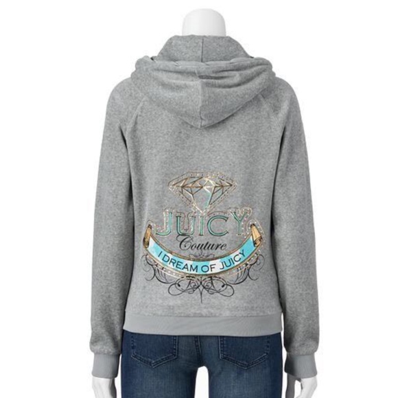 Juicy Couture Tops - JUICY COUTURE Women’s Gray I Dream of Juicy Hoodie